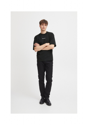 CASUAL FRIDAY Tue 4804, Fekete Rövid Ujjú Póló