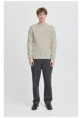 CASUAL FRIDAY Karl 3970, Világos Bézs Kötött Gyapjú Pulóver, NOOS