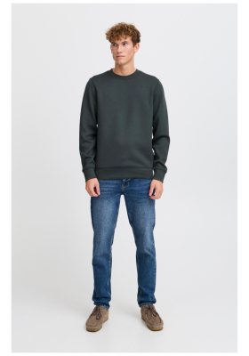 CASUAL FRIDAY Sebastian 4731, Zöld Környakú Pulóver, NOOS