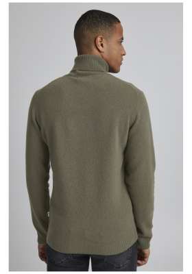 CASUAL FRIDAY Karl 3971, Zöld Kötött Gyapjú Garbo Pulóver, NOOS