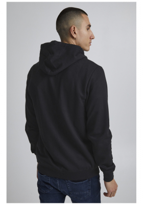 BLEND Noah 1628, Zippes-Kapucnis Pulóver, Fekete