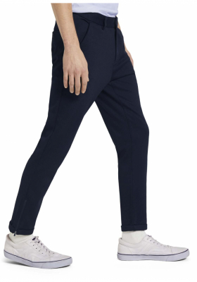TOM TAILOR DENIM Chinos w. Zips 3663, Kék Chinonadrág