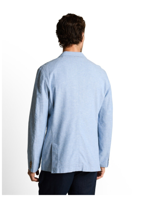 TOM TAILOR 0341, Világoskék Pamut-Len Zakó