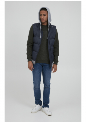 BLEND Hoody Vest 3196, Kék Mellény