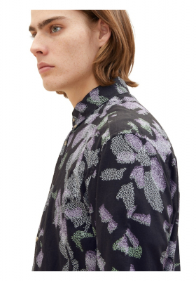 TOM TAILOR DENIM 4918, Fekete Hosszú Ujjú Ing