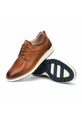 PIKOLINOS Manacor 4276C1, Borjúbőr Félcipő Brandy