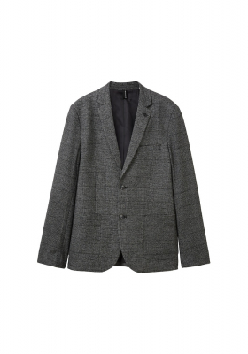 TOM TAILOR 8600, Szürke Kockás Zakó
