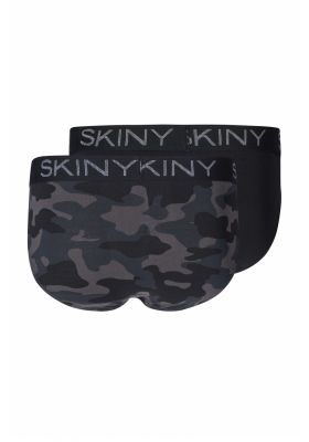 SKINY Cotton Multipack 6767, Terepmintás Alsónadrág, Dupla Csomag NOS