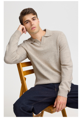 CASUAL FRIDAY Karl 5311, Drapp Kötött Pulóver