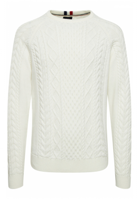 FQ1924 Kyle 0574, Törtfehér Kötött Pulóver