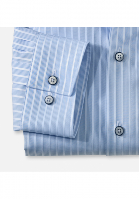 OLYMP Luxor 1320, Kék Hosszú Ujjú Ing, Modern fit, Global Kent 