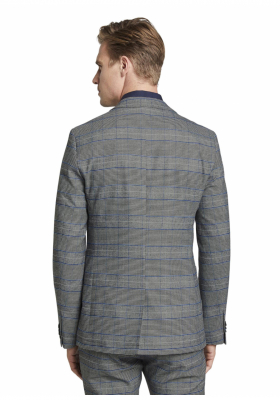 TOM TAILOR Checked 5384, Szürke Zakó