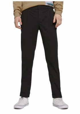 TOM TAILOR DENIM Twill 3623, Fekete Chinonadrág