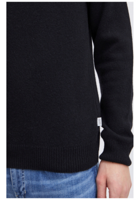 CASUAL FRIDAY Karl 3970, Fekete Kötött Gyapjú Pulóver, NOOS