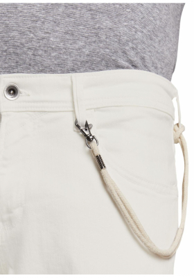 TOM TAILOR DENIM Slightly Creamy 7207, Törtfehér Farmer Rövidnadrág