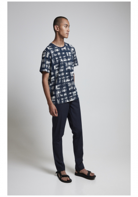 CASUAL FRIDAY Thor 3923, Kék Rövid Ujjú Póló