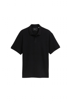 TOM TAILOR DENIM 5600, Fekete Rövid Ujjú Ingpóló