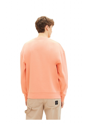 TOM TAILOR DENIM 1243, Korallszínű Hosszú Ujjú Pulóver