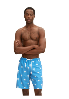 TOM TAILOR 0030, Kék Pálmafás Szörfnadrág