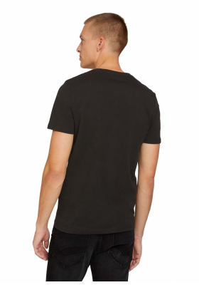 TOM TAILOR Volcano 9220, Fekete Rövid Ujjú Póló