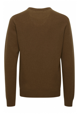 CASUAL FRIDAY Karl 3970, Barna Kötött Gyapjú Pulóver, NOOS