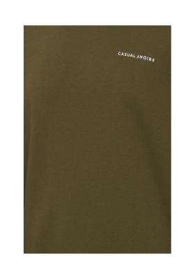 CASUAL FRIDAY Severin 4054, Zöld Környakú Pulóver, NOOS