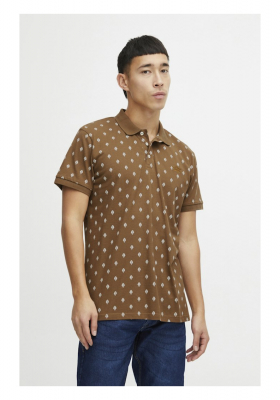 BLEND 6475, Barna Rövid Ujjú Ingpóló