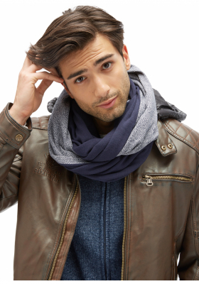 TOM TAILOR Melange Scarf 1789, Kék Sál