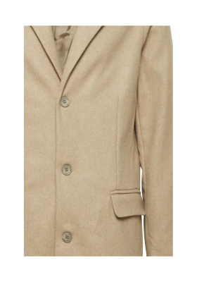 CASUAL FRIDAY Osbourne 2042, Homokszínű Klasszikus Szövetkabát