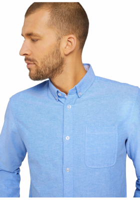 TOM TAILOR Oxford 3874, Világoskék Hosszú Ujjú Ing