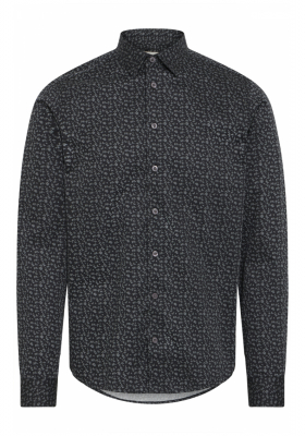 CASUAL FRIDAY Tauson,6058 Fekete, Mintás Hosszú Ujjú Ing 