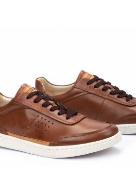PIKOLINOS Alicante M2U-6273C1, Barna Borjúbőr Sneaker Félcipő
