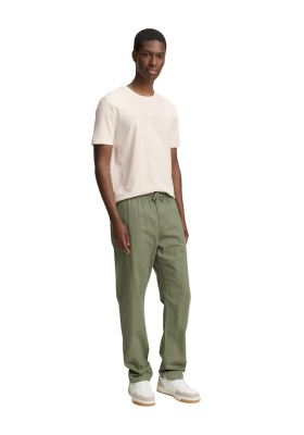 TOM TAILOR DENIM 3491, Krémszínű Rövid Ujjú Póló NOOS