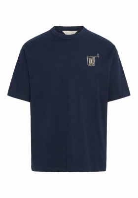 CASUAL FRIDAY Archer 5502, Sötétkék Rövid Ujjú Póló