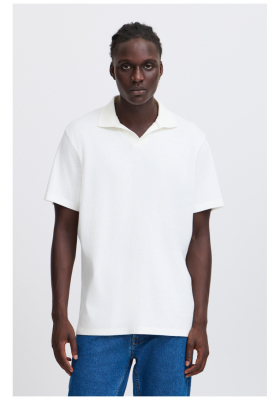 BLEND Eskild 7949, Fehér Rövid Ujjú Ingpóló