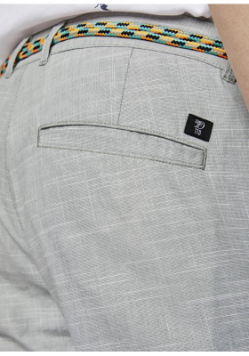 TOM TAILOR DENIM Yarndye 6962, Zöld Chino Rövidnadrág