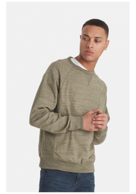 BLEND Alton 6979, Zöld Környakú Pulóver,