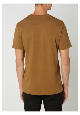 CASUAL FRIDAY Thor Crew Neck 3585, Barna Rövid Ujjú Póló