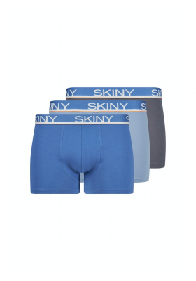 SKINY Cottton Multipack 6840, Kék-Szürke Boxernadrág Tripla Csomag