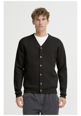 CASUAL FRIDAY Angar 6024, Fekete Kötött Kardigán