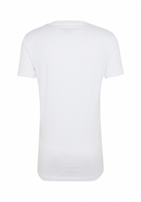 TOM TAILOR DENIM Division 3338, Fehér Rövid Ujjú Póló