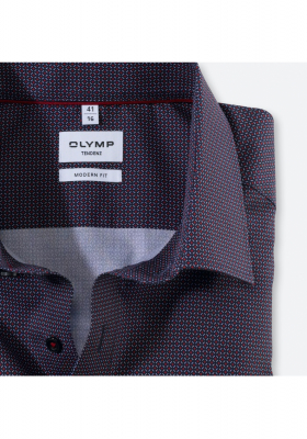 OLYMP Tendenz 8608, Piros Hosszú Ujjú Ing, Modern fit, New Kent