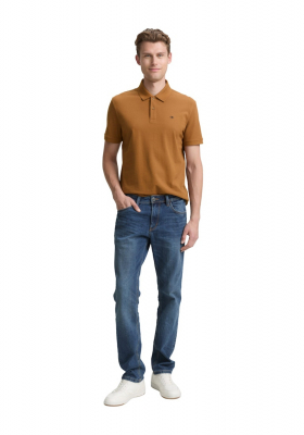 TOM TAILOR 1006, Barna Rövid Ujjú Ingpóló