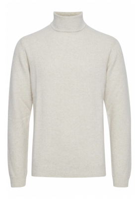 CASUAL FRIDAY Karl 3971, Világos Bézs Kötött Gyapjú Garbo Pulóver, NOOS