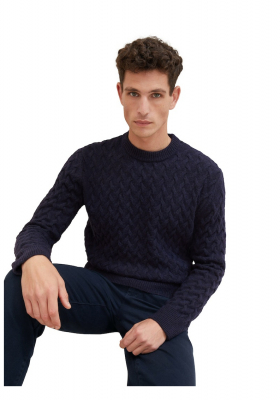 TOM TAILOR 9763, Kék Kötött Pulóver