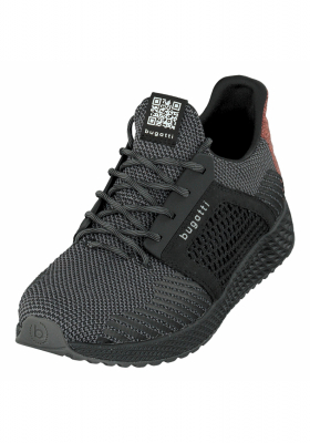 BUGATTI 62362, Fekete Sneaker