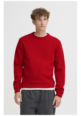 CASUAL FRIDAY Karl 3970, Piros Kötött Gyapjú Polóver NOOS