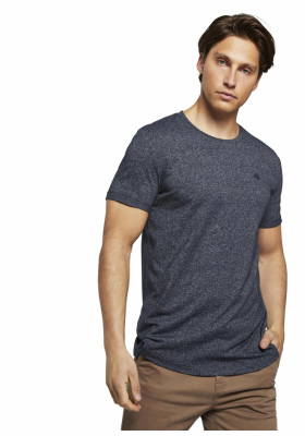 TOM TAILOR DENIM Fine 9909, Kék Rövid Ujjú Póló