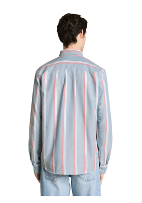 TOM TAILOR DENIM 9377, Kék Csíkos Hosszú Ing