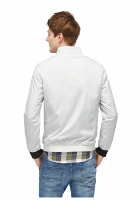 TOM TAILOR DENIM Stand-up Collar 3035, Szürke Átmeneti Dzseki